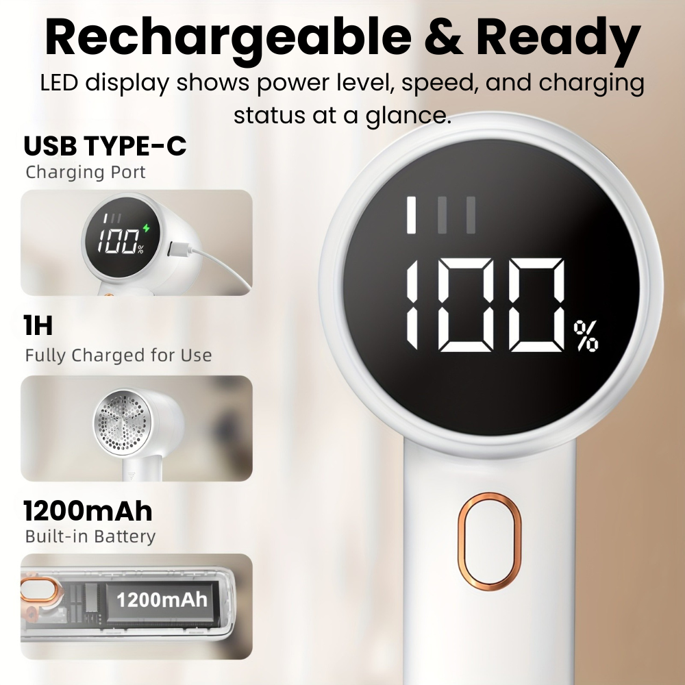 LintLift™ Rechargeable Fabric Shaver