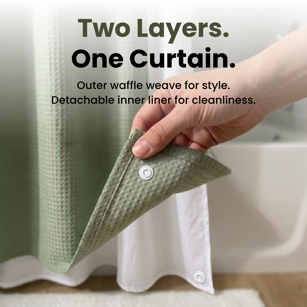 SpaScreen™ Hookless Shower Curtain