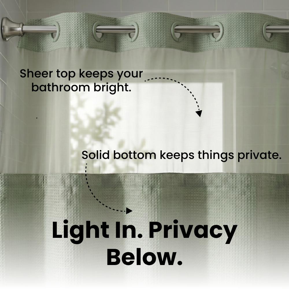 SpaScreen™ Hookless Shower Curtain