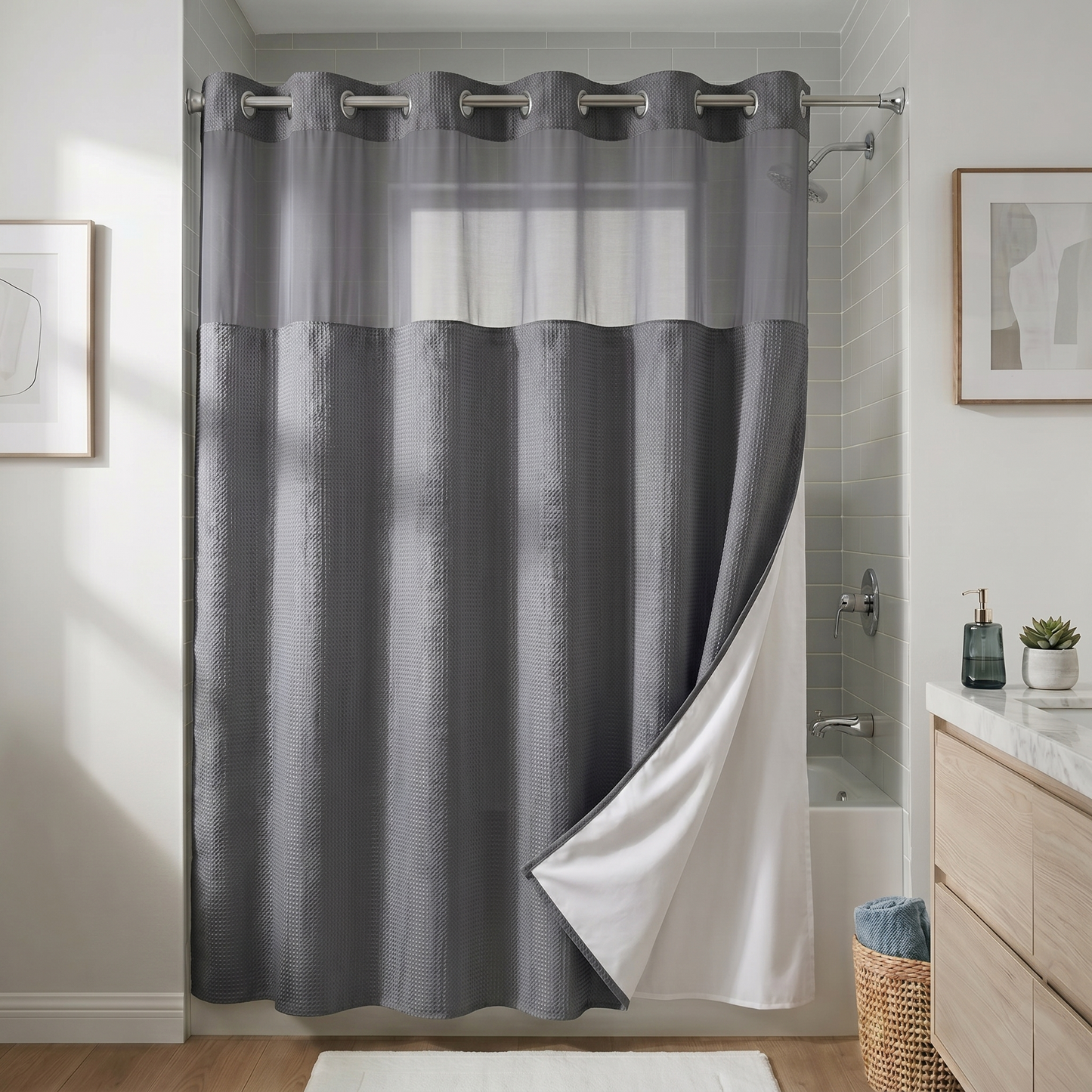 SpaScreen™ Hookless Shower Curtain